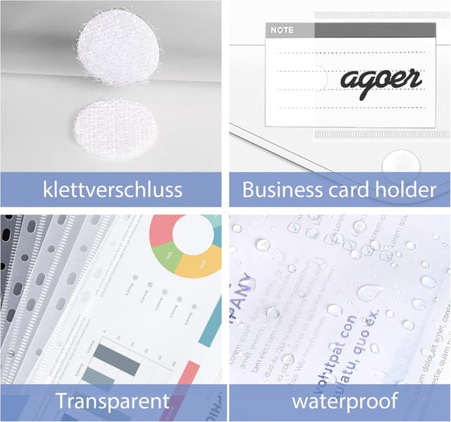 Detalle 2 de Pochettes plastiques A4 48 pièces