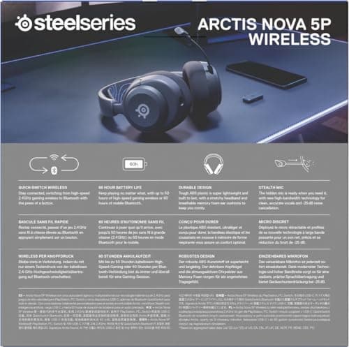 Thumbnail 12 de SteelSeries Arctis Nova 5P 60 h