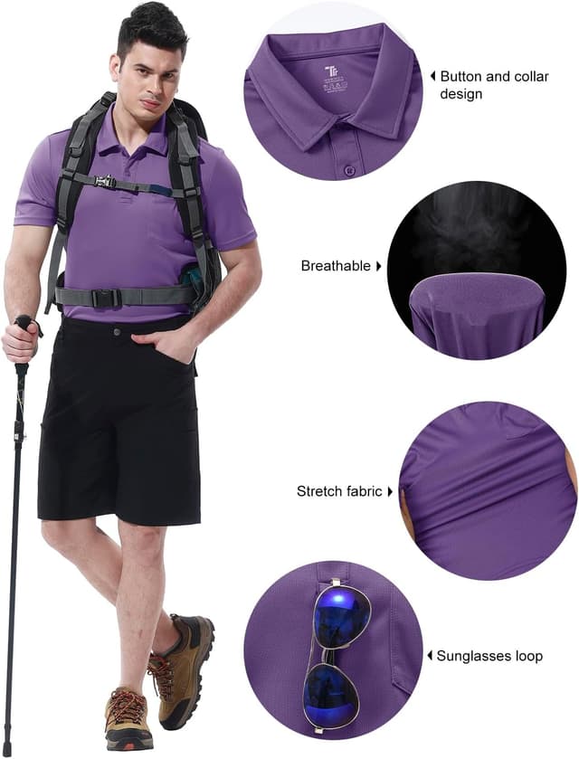 Detalle de donhobo breathable polo shirt for golf