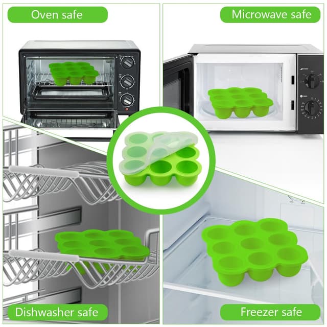 Thumbnail 5 de Aolso 9-Fächer Babynahrungs-Aufbewahrungsbehälter