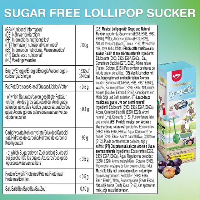 Detalle 2 de AMOS Musik-Lutscher Audio 1 Stück