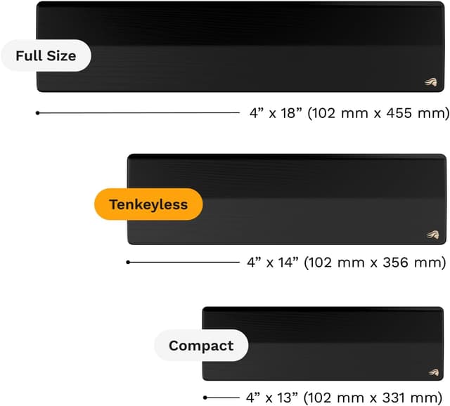 Detalle 2 de Glorious Onyx repose-poignet bois 360 x 100 mm 🧩