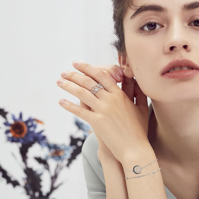 Detalle 1 de Arrebol Bracelet femme argent 925 16 cm