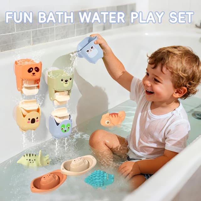 Detalle 2 de Baby Bath Toys 14‑pack for 1–4 Year Olds