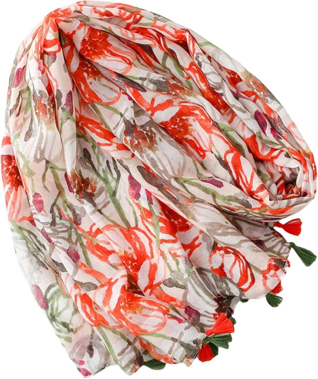 Detalle 2 de prinfantasy Scarf Women Shawls Wraps Soft Scarves, 180 x 85 cm long multiway shawl