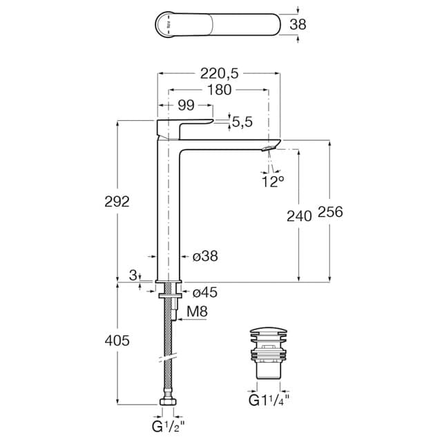 Thumbnail 2 de Roca Cala 3×3 grifo monomando alto 📺