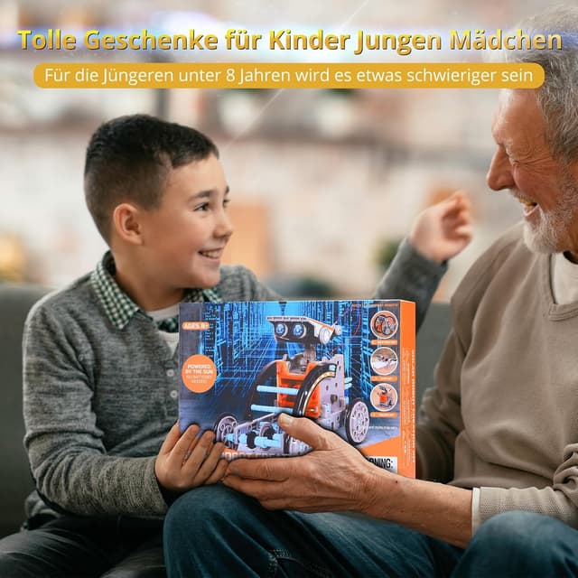 Detalle de OMWay OMWay STEM 12-in-1 Solar Robot Toys: DIY solar-powered robotics kit for kids