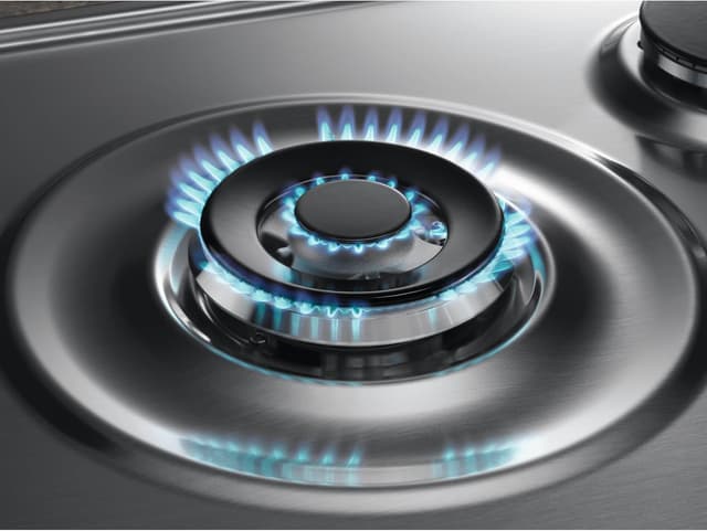 Detalle de Electrolux Piano cottura a gas Serie 300 EGS75362X da 75 cm, 5 fuochi SlimLine con griglia in ghisa e StepPower