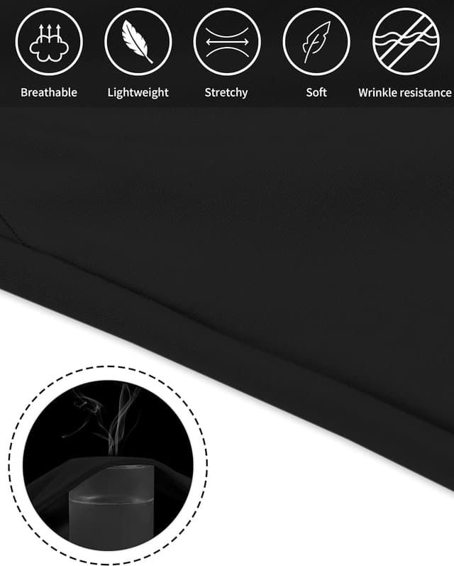 Detalle de AFITNE Women’s Straight Leg Trousers with Pockets (pull-on, stretch business casual)