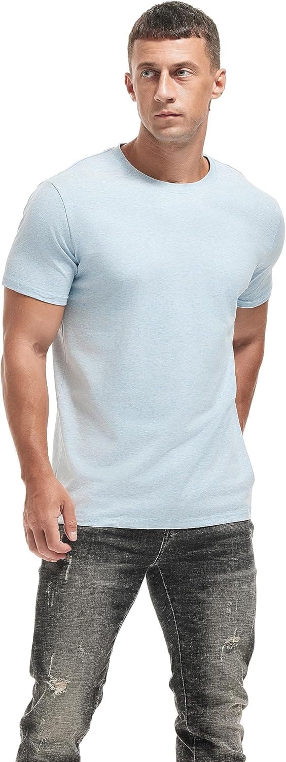 Detalle 1 de VEIISAR Herren T-Shirt Slim Fit 2er-Set