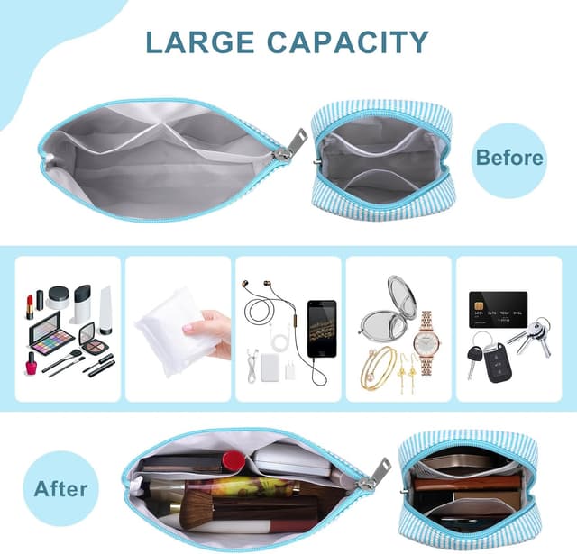 Thumbnail 1 de Breteil 2PCS Small Makeup Bag with Slip-in Pockets