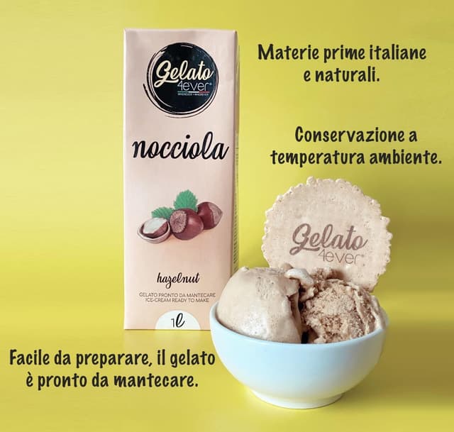 Detalle 2 de Gelato 4ever Strawberry vegan gelato mix 1 lt