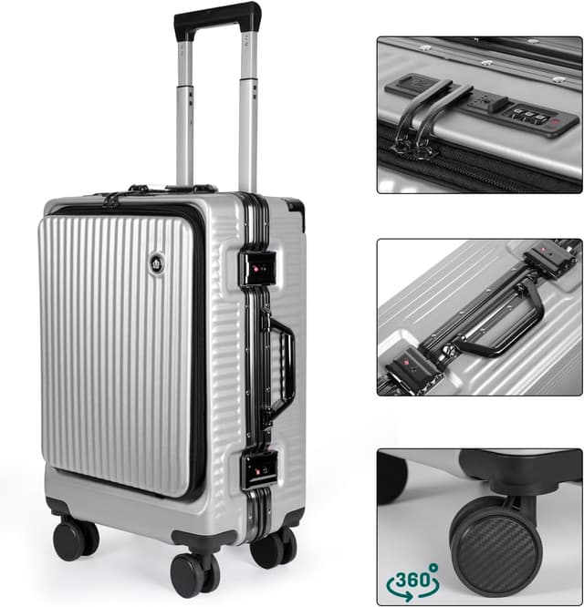 Thumbnail 1 de Mercury Textile Maletas 3 piezas 56 cm Gris Claro