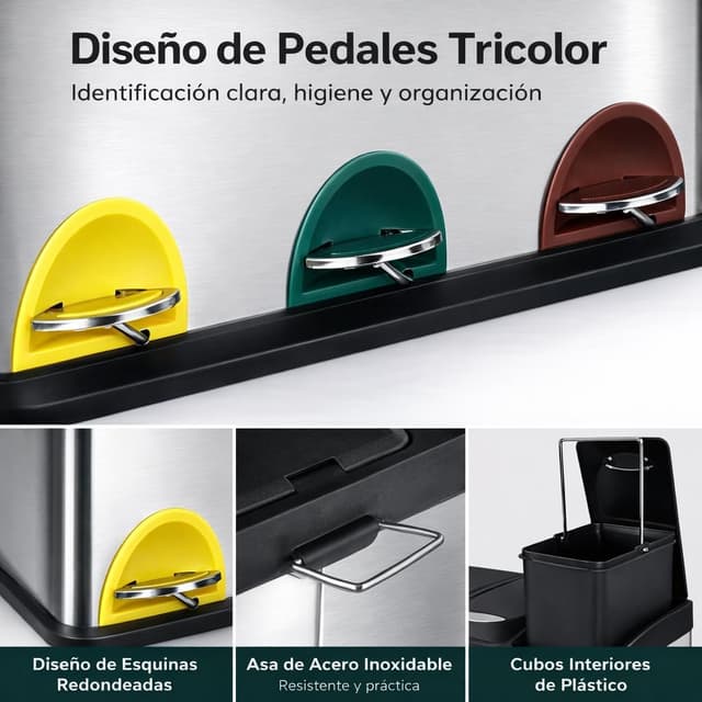 Thumbnail 3 de T-LOVENDO.ES Cubo basura reciclaje 24 L