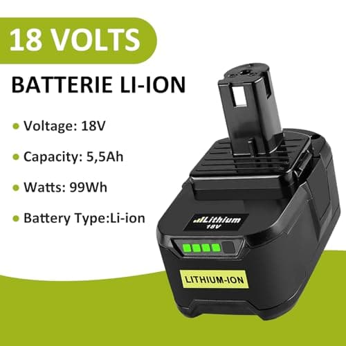Thumbnail 1 de 2 packs batterie 5,5 Ah pour Ryobi 18 V ⚡