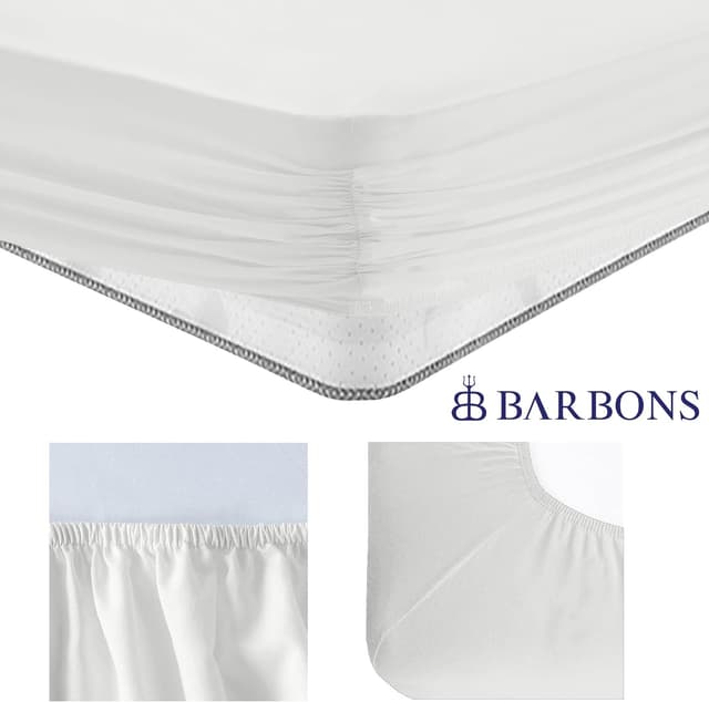 Detalle 2 de BARBONS Spannbettlaken 200x200cm Jersey für Boxspringbett