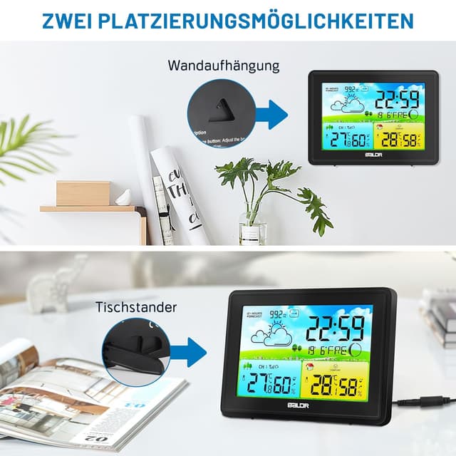 Thumbnail 6 de Wetterstation Funk mit Außensensor 100 m