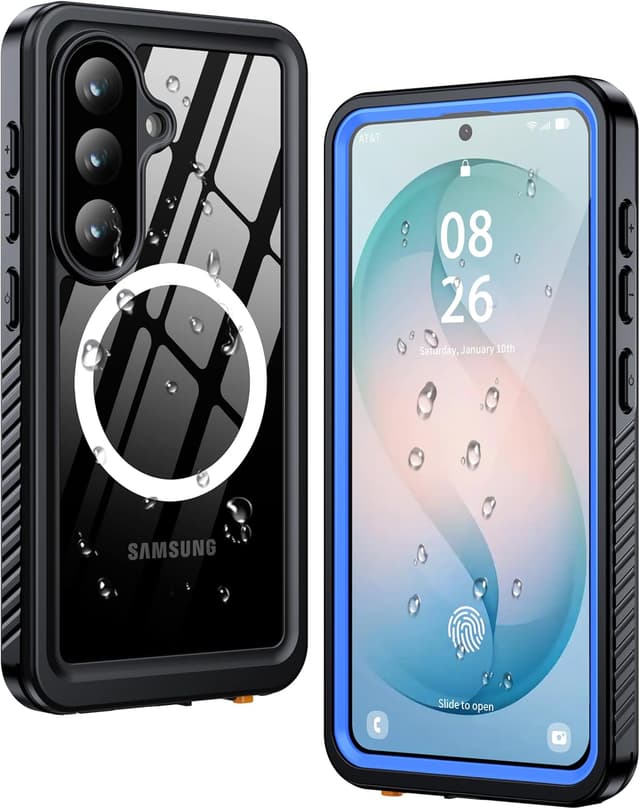 Detalle de ANTSHARE Waterproof Case for Samsung Galaxy S26 (6.3-inch) with Built-in Screen & Lens Protectors (IP68)