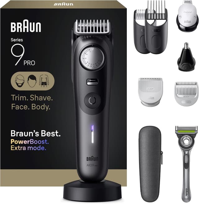 Imagen de Braun AIO 9555 Beard Trimmer 180 min 🪒 en OfertitasTOP