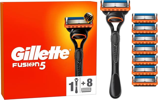 Detalle de Gillette Fusion5 Men’s Razor with 8 blades (antifriction blades for up to 20 shaves per refill)