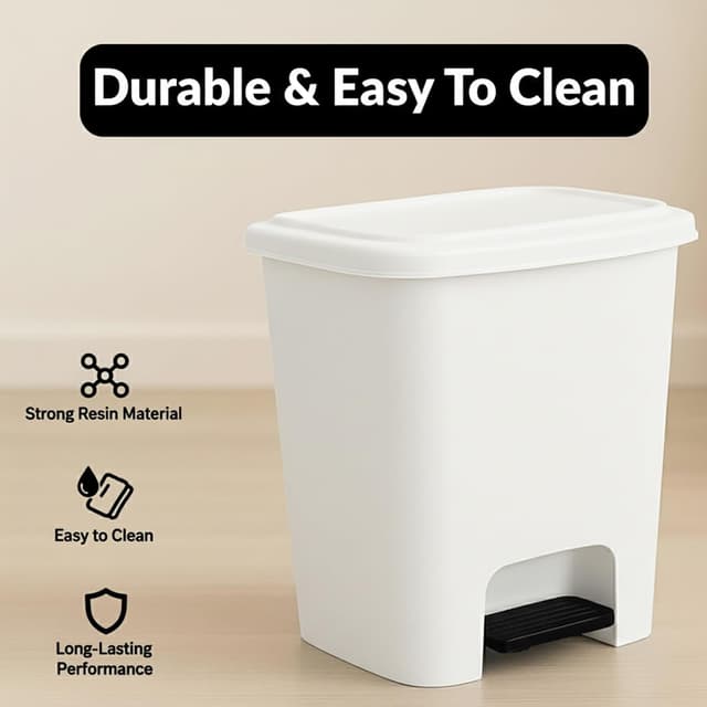 Thumbnail 6 de plastific Foot Pedal Bin 18L