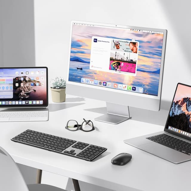 Thumbnail 5 de OMOTON Wireless Bluetooth Keyboard for Mac 3‑device support