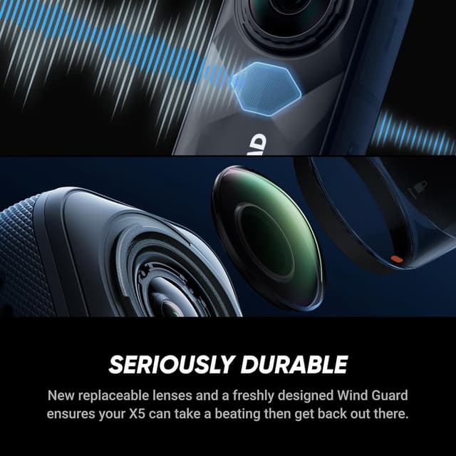 Detalle 2 de Insta360 X5 8K 30 fps 360°-Actioncam