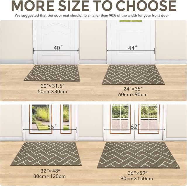 Thumbnail 1 de Biscpro Felpudo Entrada Casa 🏠 60x90cm Impermeable y Lavable