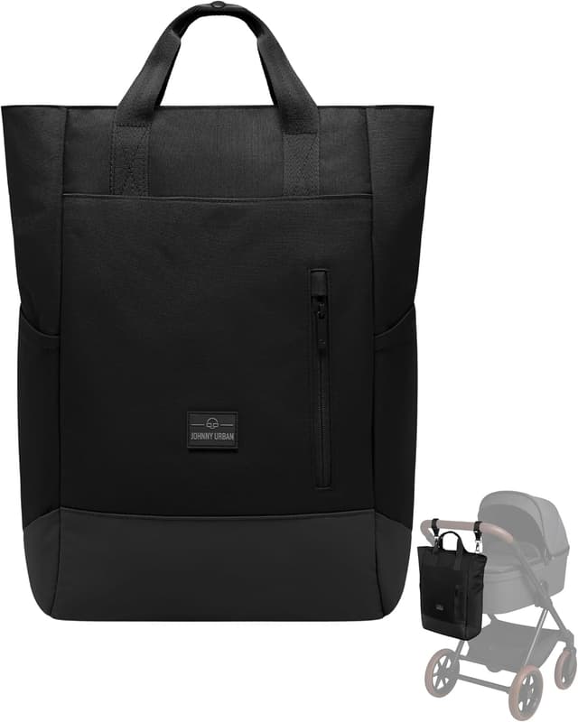 Detalle de Johnny Urban Zaino Fasciatoio Neonato Blair con borsa passeggino, volume 16 litri, idrorepellente