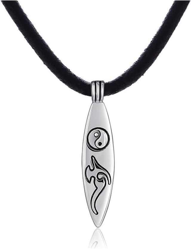 Thumbnail 6 de DonDon collana uomo in cuoio 50 cm