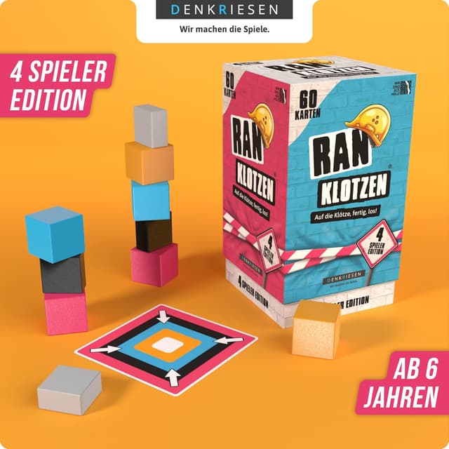 Detalle 2 de DENKRIESEN Ranklotzen Familienspiel mit 80 Karten