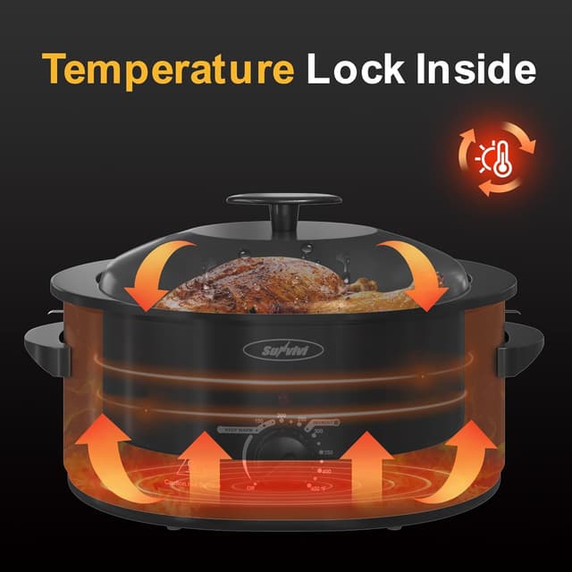 Detalle 2 de Sunvivi Roaster Oven 8-Quart 🍲