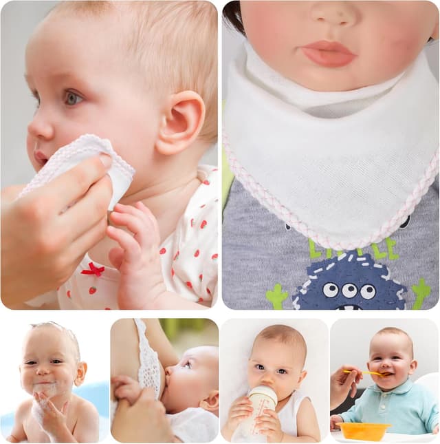 Thumbnail 4 de Lanjue 12 x 12 inch Muslin Face Cloths 10-pack