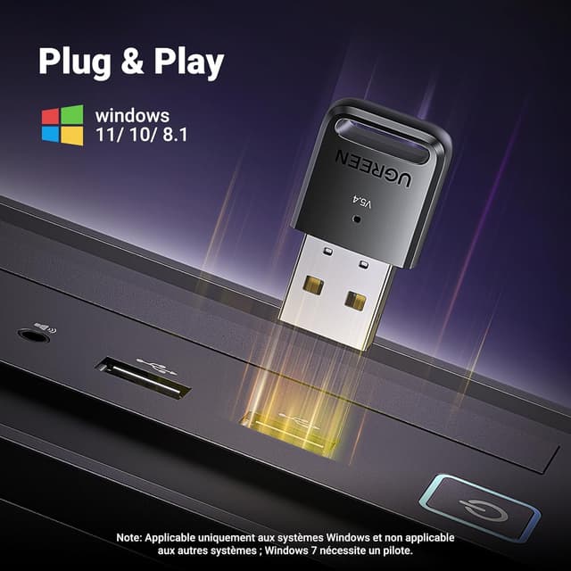 Detalle 1 de UGREEN Dongle Bluetooth 5.4 PC đź–Ą