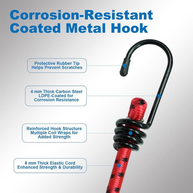 Detalle 2 de BULLITT Bungee Cords kit 12 pack