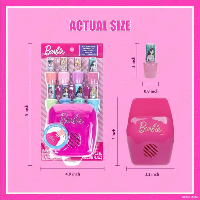 Thumbnail 6 de Barbie Nagellack Set mit Nageltrockner