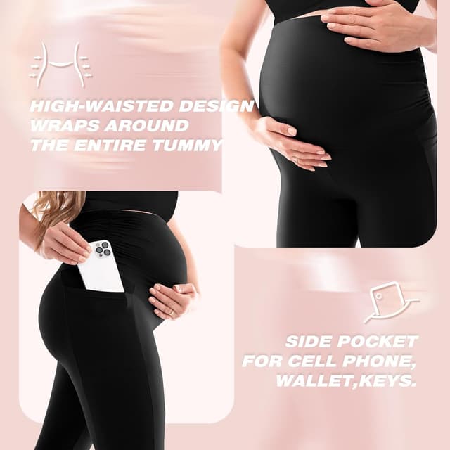 Thumbnail 4 de SINOPHANT Damen Umstandsleggings hohe Taille