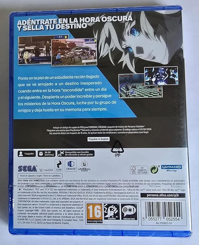 Thumbnail 1 de Persona 3 Reload PS5 videojuego 1 edición