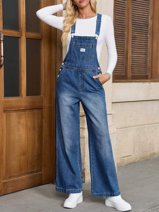Thumbnail 4 de Cicy Bell Women's Denim Bib Overalls Overalls 👖