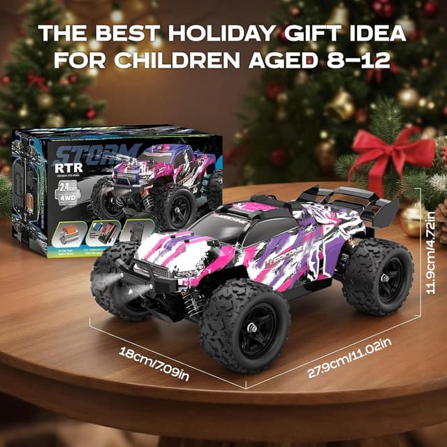 Thumbnail 6 de YESHIN Voiture télécommandée 1:18 tout-terrain (40+ km/h) – Réplique RC détaillée, résistante à l’eau