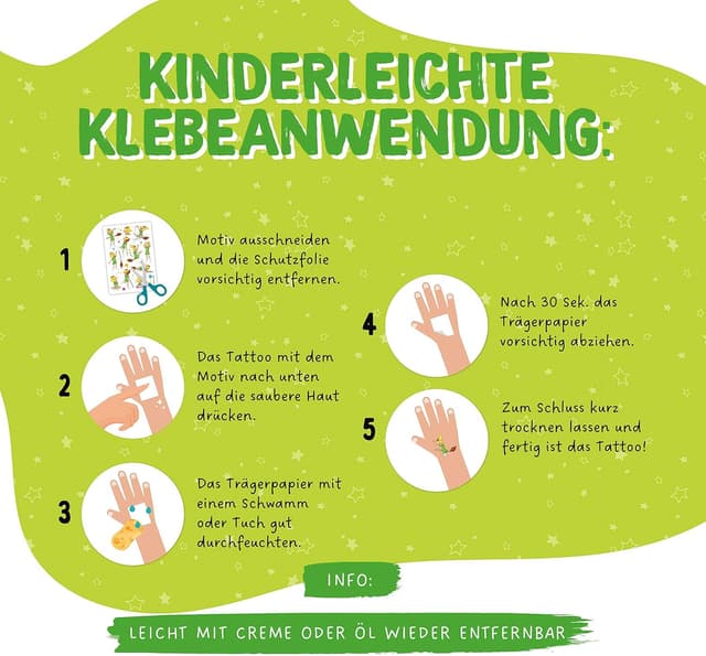 Detalle 2 de Papierdrachen Papierdrachen 100 Tattoos Kinder