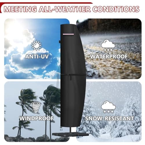 Thumbnail 7 de LAMUNI Funda para Parasol Jardin ☂️ Durable y Protectora