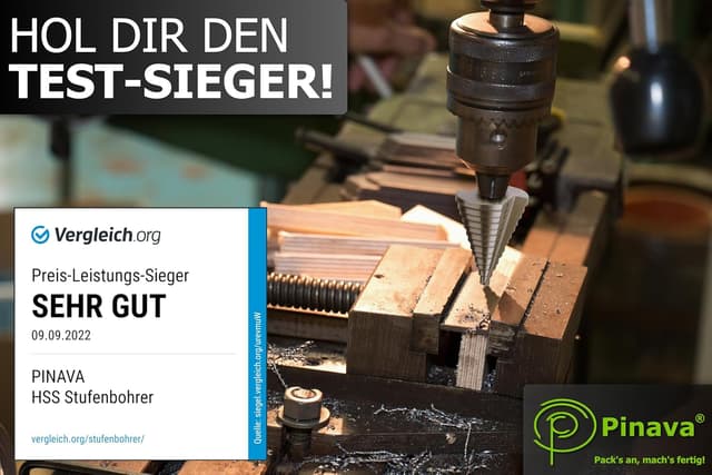 Thumbnail 6 de Pinava HSS Stufenbohrer 13 Stufen Konusbohrer 5-35 mm