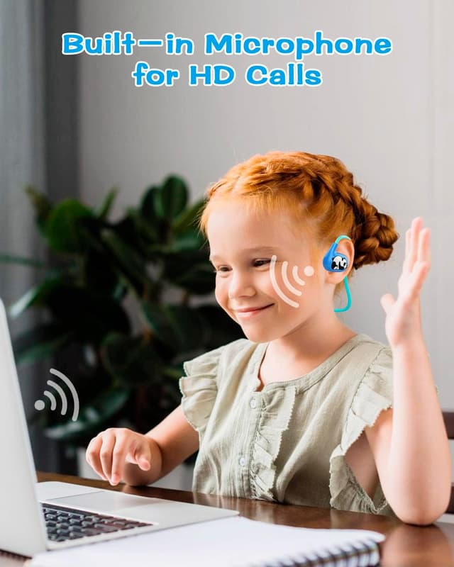 Thumbnail 6 de BANIGIPA Kids Headphones (Open Ear) Bluetooth 5.4 with Mic, 13g Ultra-Light, 10H Playtime