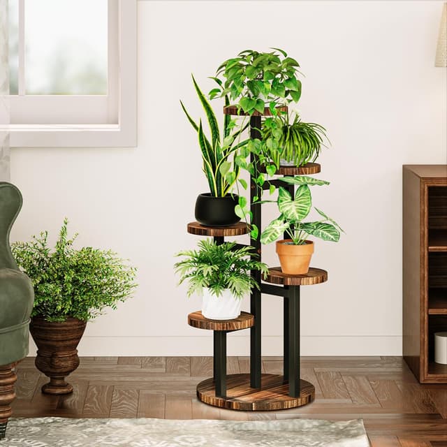 Detalle de Bamworld 5 Tier Plant Stand corner shelf