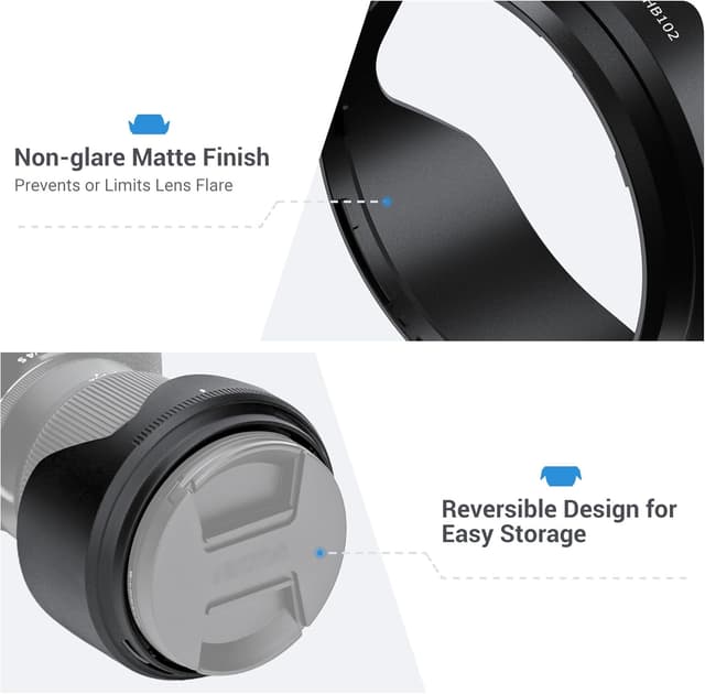 Thumbnail 4 de JJC HB-102 Lens Hood for NIKKOR Z 24-120mm f/4 77mm