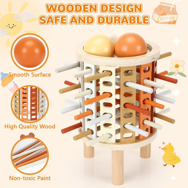 Thumbnail 2 de Juego Montessori 4 en 1 de madera 3–6 años