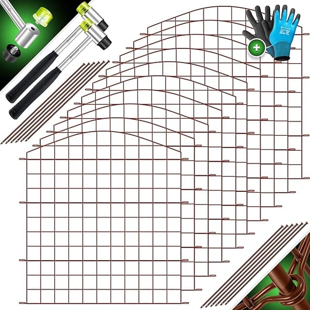 Imagen de KESSER® Valla metálica para estanque y jardín, set de 5 🚧 en OfertitasTOP