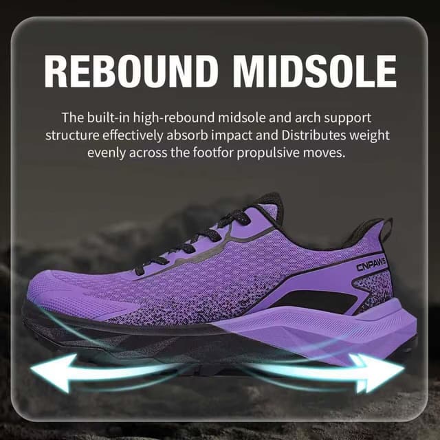 Detalle 2 de CNPAWS Men’s Wide Toe Box Trail Running Shoes (Wide Width) for Barefoot-Style Walking & Cross Training