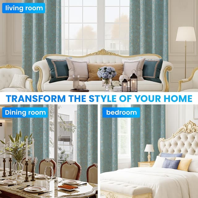 Thumbnail 6 de Ystyle rideau occultant velours 140x200 cm